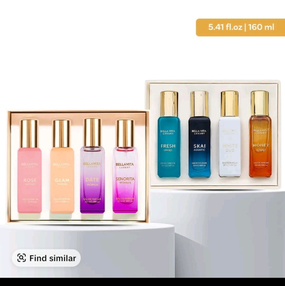 Luxury Perfume Gift Set by Bellavita Unisex Perfume - 8 Pc Gift Set - Picture 10 of 10